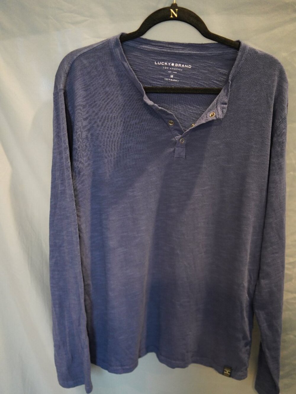 Men's Lucky Brand 1/4 button shirt